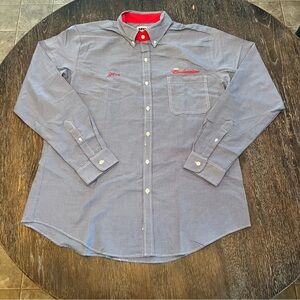 Budweiser Bud Light Long Sleeve Uniform Work Shirt Embroidered DAVE